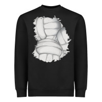 Black 2 volleyball patch Heavyweight Sweatshirt - AdoDesignShop