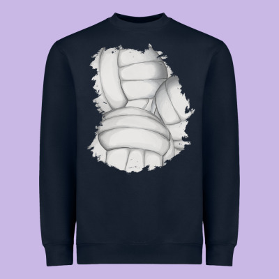2 Volleyball Patch Heavyweight Sweatshirt Designed By Adodesignshop
