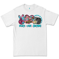 White peace love racing Premium Tee - AdoDesignShop