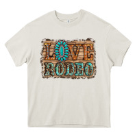 Cream love rodeo gemstone Heavy Core Tee - RanaPortraitStore