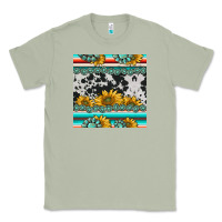 Matcha sunflower cowhide serape coaster Classic Tee - BarkalooDesign