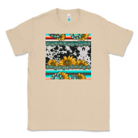 Mushroom sunflower cowhide serape coaster Classic Tee - BarkalooDesign
