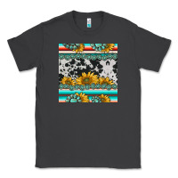 Smoke sunflower cowhide serape coaster Classic Tee - BarkalooDesign