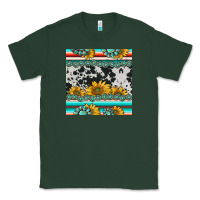 Sports Green sunflower cowhide serape coaster Classic Tee - BarkalooDesign