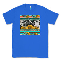 True Royal sunflower cowhide serape coaster Classic Tee - BarkalooDesign