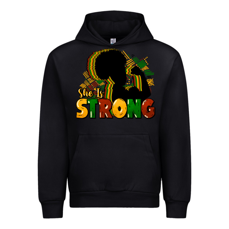 She Is Strong Black History Urban Hoodie by HowdyJamesFarm | Teevron