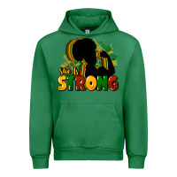 Emerald She is strong Black History Urban Hoodie - HowdyJamesFarm