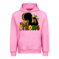 Fuchsia Pink She is strong Black History Urban Hoodie - HowdyJamesFarm