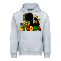 Heather Grey She is strong Black History Urban Hoodie - HowdyJamesFarm