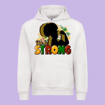 She Is Strong Black History Urban Hoodie Designed By Howdyjamesfarm