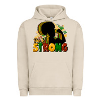 Pigment French Oak She is strong Black History Urban Hoodie - HowdyJamesFarm