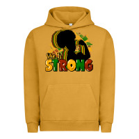 Pigment Peanut Butter She is strong Black History Urban Hoodie - HowdyJamesFarm
