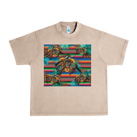 French Oak bucking bronco serape turquoise Urban Heavy Tee - Artiststas