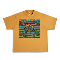Peanut Butter bucking bronco serape turquoise Urban Heavy Tee - Artiststas