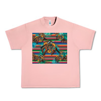 Salmon bucking bronco serape turquoise Urban Heavy Tee - Artiststas