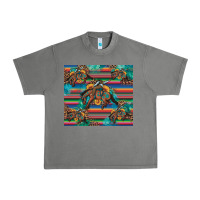Tornado bucking bronco serape turquoise Urban Heavy Tee - Artiststas