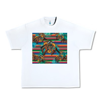 White bucking bronco serape turquoise Urban Heavy Tee - Artiststas