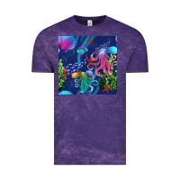 Cloud Purple undersea Vintage Tee - BundleAndBundleShop