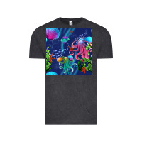 Vintage Black undersea Vintage Tee - BundleAndBundleShop