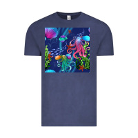 Vintage Denim undersea Vintage Tee - BundleAndBundleShop
