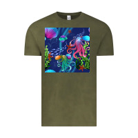 Vintage Olive undersea Vintage Tee - BundleAndBundleShop
