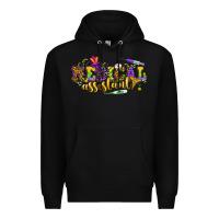 Black MA Medical Assistant Mardi Gras Premium Hoodie - NancyCooperArtShop