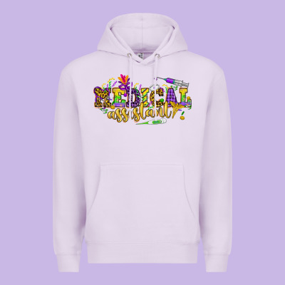 Ma Medical Assistant Mardi Gras Premium Hoodie Designed By Nancycooperartshop