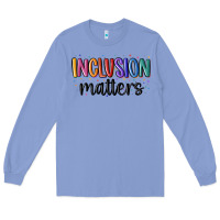 Colony Blue ınclusion matters Long Sleeve Tee - MaliasSmallBusiness