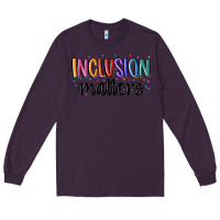 Plum ınclusion matters Long Sleeve Tee - MaliasSmallBusiness