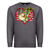 Charcoal Heather Love Christmas Santa Premium Sweatshirt - Bettercallsaul