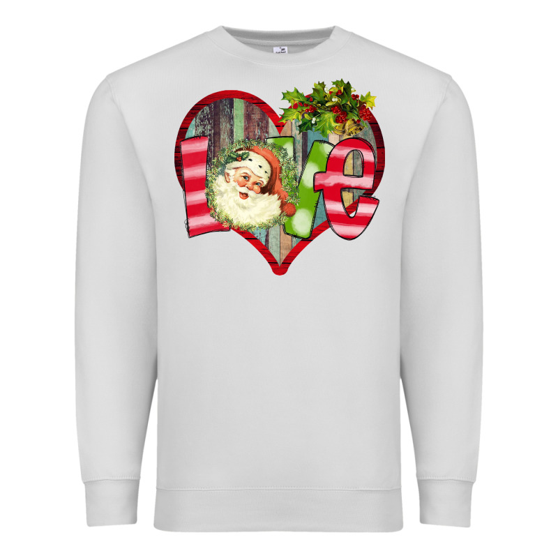 Love Christmas Santa Premium Sweatshirt by Bettercallsaul | Teevron