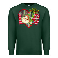 Sports Green Love Christmas Santa Premium Sweatshirt - Bettercallsaul