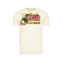 Vintage Arctic jesus is the reason with christmas candy ado Vintage Tee - AdoDesignShop