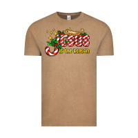 Vintage Coffee jesus is the reason with christmas candy ado Vintage Tee - AdoDesignShop