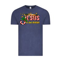 Vintage Denim jesus is the reason with christmas candy ado Vintage Tee - AdoDesignShop