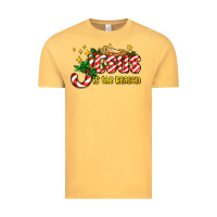 Jesus Is The Reason With Christmas Candy Ado Vintage Tee | Teevron