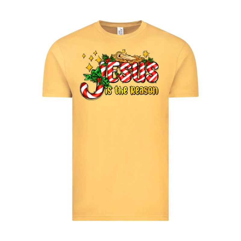 Jesus Is The Reason With Christmas Candy Ado Vintage Tee by AdoDesignShop | Teevron