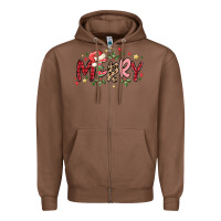 Chestnut merry Zipper Hoodie - MaliasSmallBusiness