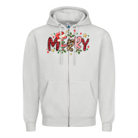 Dove Grey merry Zipper Hoodie - MaliasSmallBusiness