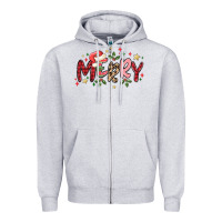 Heather Grey merry Zipper Hoodie - MaliasSmallBusiness