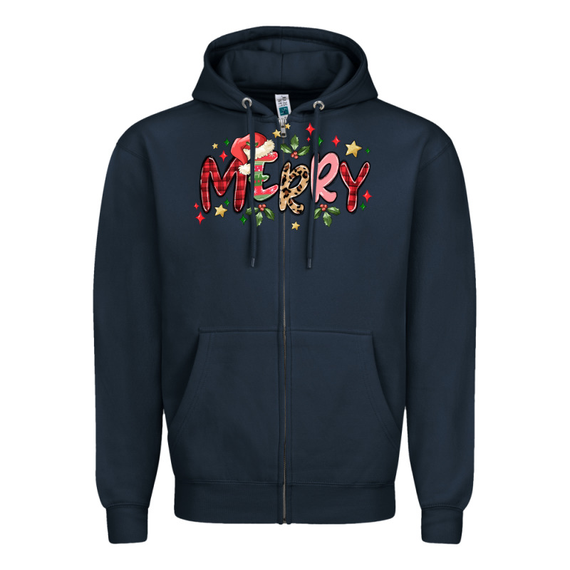 Merry Zipper Hoodie by MaliasSmallBusiness | Teevron