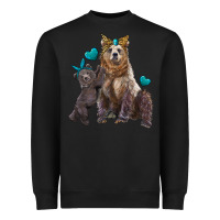 Black mama bear and baby bear Heavyweight Sweatshirt - Artiststas