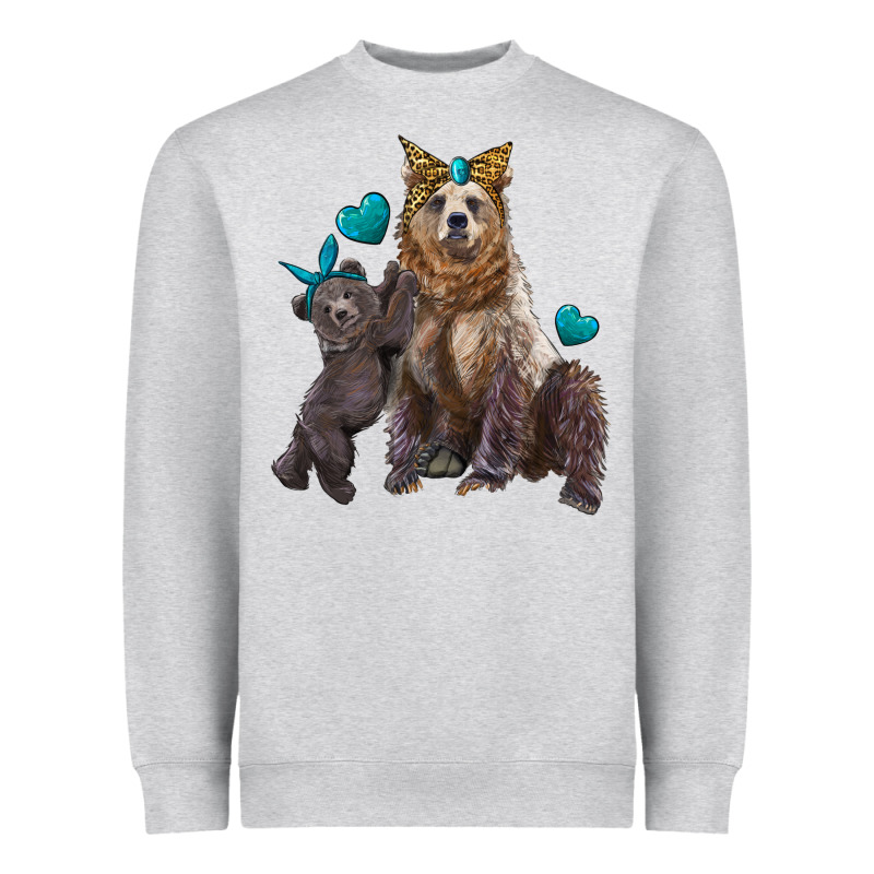 Mama Bear And Baby Bear Heavyweight Sweatshirt by Artiststas | Teevron