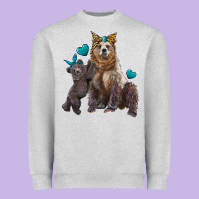 Mama Bear And Baby Bear Heavyweight Sweatshirt Designed By Artiststas