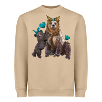 Mushroom mama bear and baby bear Heavyweight Sweatshirt - Artiststas