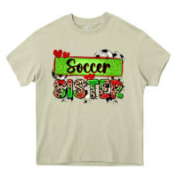 Mossy soccer sister with leopard Heavy Core Tee - Zillion Design Studio