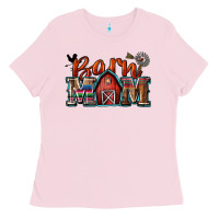 Bubblegum Pink barn mom Ladies Tee - Zillion Design Studio