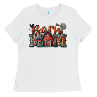White barn mom Ladies Tee - Zillion Design Studio