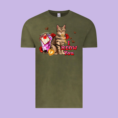 I Meow You Vintage Tee Designed By Adodesignshop
