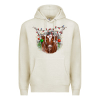 Oatmeal Heather christmas  texas longhorn Premium Hoodie - JahusDesignShop